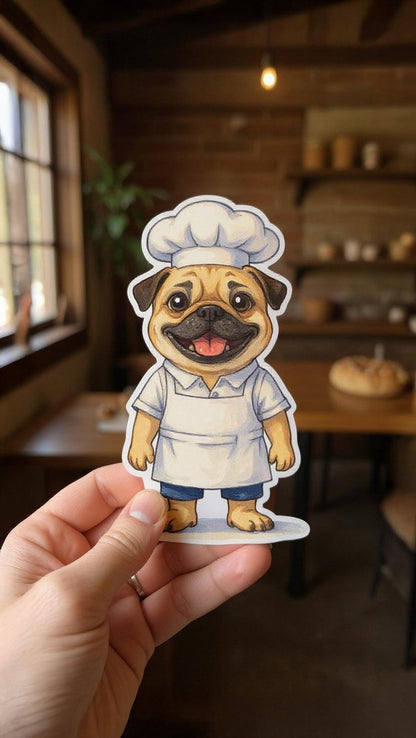 The Sous Chef - Custom Person or Pet Photo Sticker